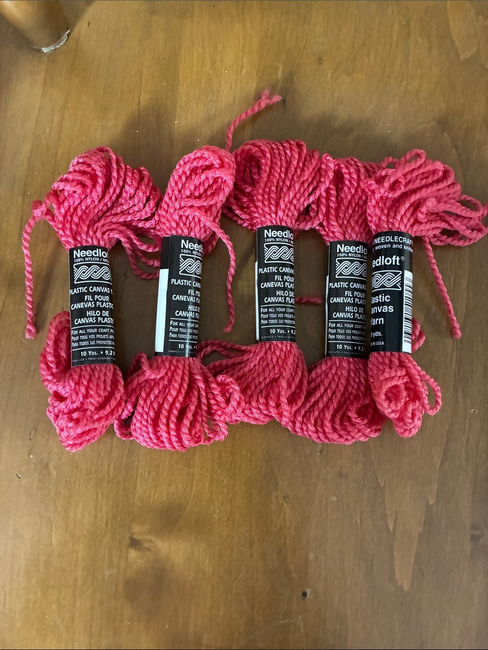 5 10 yard work plastic canvas yarns